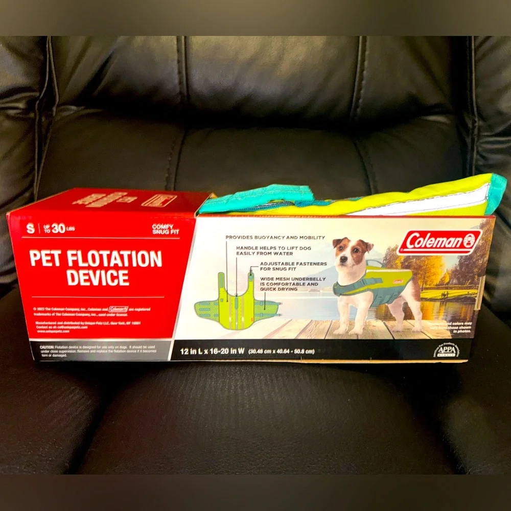 BNIB, Coleman, pet flotation device , size small